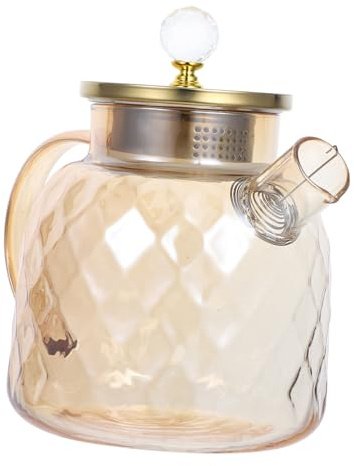 Alipis Pichet Verre à Large Capacité Avec Couvercle Anse Épaisse Pour Thé Glacé Et Boissons Fraîches Ustensile De Service Domestique Polyvalent