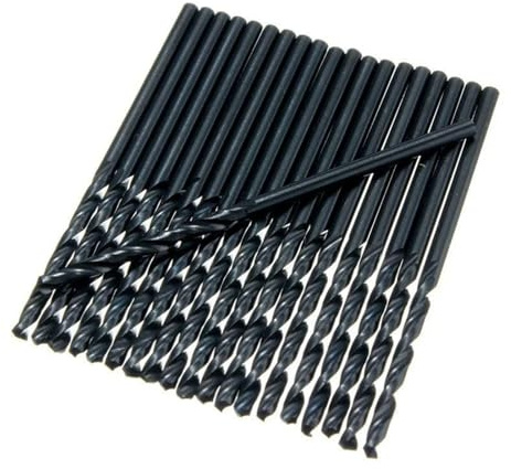 ZHaotn Juego de 100 brocas helicoidales de acero de alta velocidad, herramientas de metal, brocas de acero de alta velocidad de 1 mm, 2 mm, 3 mm, 4 mm y 5 mm.