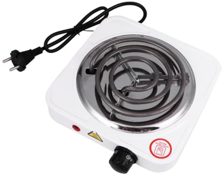 iplusmile Fornello Da Cucina Portatile 1000w Stufa Elettrica Regolabile Protezione Surriscaldamento Compatto Per Uso Domestico e Campeggio