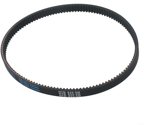 Jonikuper Zahnriemen 635-5M-15 für 10-Zoll-Elektroroller, kompatibel mit HTD 635-5M-15-Modell, Silikon-Antriebsriemen mit 635 mm Umfang und 15 mm Breite, Schwarz +
