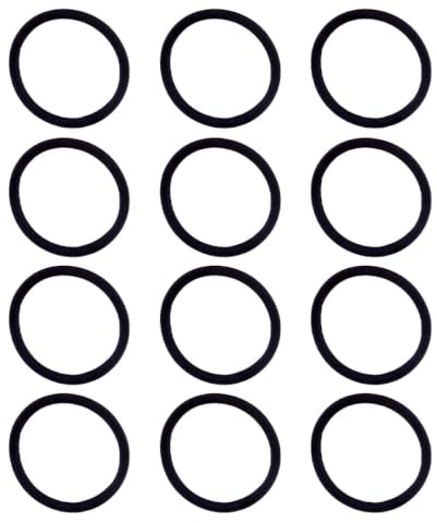 Schwarze Nahtlose Haargummis 100 Stück für Kleinkinder und Mädchen | Kunststoff und Polyester, Hohe Elastizität, für Büro und Alltag, Fixiert das Haar ohne Ziepen