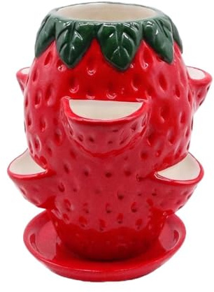 Genérico Maceta para Fresas Multinivel Transpirable con Plato