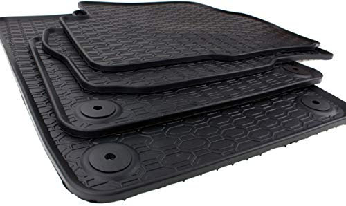 kfz-premiumteile24 Gummimatten Kompatibel mit Sharan (7N) Alhambra (710) ab 09/2010 Fußmatten Allwetter Premium Qualität 100% Passgenau Geruchsneutral Schwarz