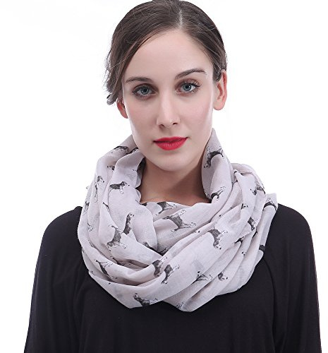Lina & Lily Damen Loop Schal Rundschal Schlauchschal Beagle Hund