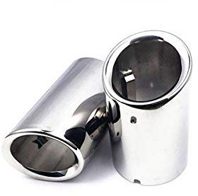 2pcs Silver Stainless Steel Exhaust Tail Rear Muffler Tip Tailpipe Trim For BMW X1 2011 2012 2013 2014 2015 2016 2017 2018 2019 2020 2021 2022 2023 2024