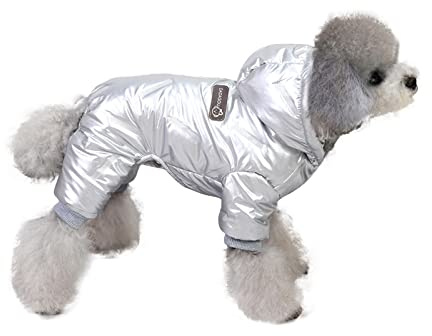 PETCUTE Hundrock, varm jacka, jul husdjur fleece väst huvtröjor, varmt fleecefoder hundjacka för kallt väder, vattentäta hundkläder kläder med metallspännen för valp små hundar