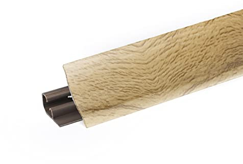 DQ-PP 3m WINKELLEISTE – Eiche Bardolino – 23 x 23mm – PVC – Küchenleiste Arbeitsplatte Abschlussleiste Leiste Küche Küchenabschlussleiste Wandabschlussleiste Tischplattenleisten