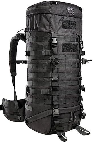 Tasmanian Tiger TT Base Pack 52 Modularer, erweiterbarer Einsatz-Rucksack 52L bis 65L Volumen, Trekking-Rucksack mit Molle-System und abnehmbarem Hüftgurt
