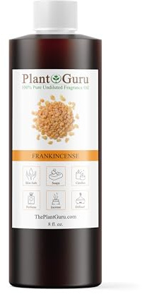 Frankincense Fragrance Oil 8 fl. oz. Scented Oil for DIY Soap Making, Candles, Bath Bombs, Body Butters. Used in Aromatherapy Diffusers, Burners and Warmers. Great Addition to Lotions and Creams.