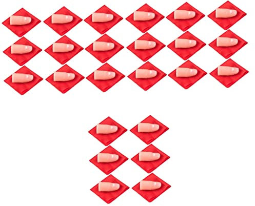 ibasenice Sätze Schal Verschwindende Rote Seide Finger Tricks Für Erwachsene, Profis Verschwindender Schal-Trick Bandana-schal Daumen Seidentuch Polyester