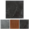 Eulenke Revêtement de Sol PVC Auto-adhésif Feuille de Sol Autocollante Carrelage de Salle de Bain en Vinyle 30x30cm Marbre Noir 1m²/11 Pièces (11X)
