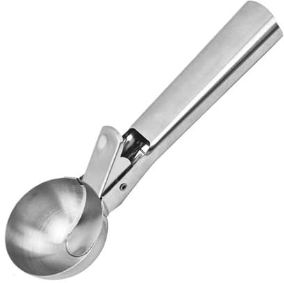 Paletta Gelato Cucchiaio for gelato multifunzionale, cucchiaio a doppio uso in acciaio inossidabile, strumento for gelato domestico Palline Gelato (Color : L)