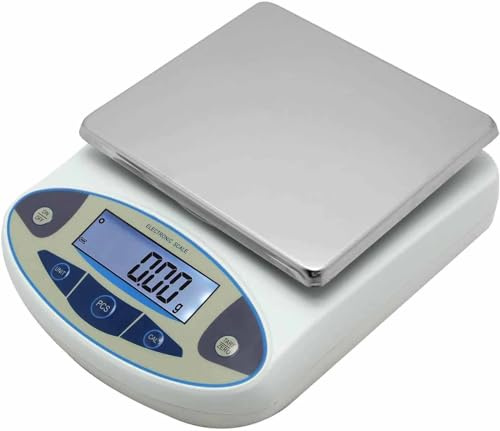 VENBER Balance De Precision 0.1g Professionnel, 5kg/10kg/15kg/20kg/30kg Balance De Précision Laboratoire Électronique Balance, Alimentaire Gramme, Balances De Bijoux Balance Cuisine,20kg/0.1g