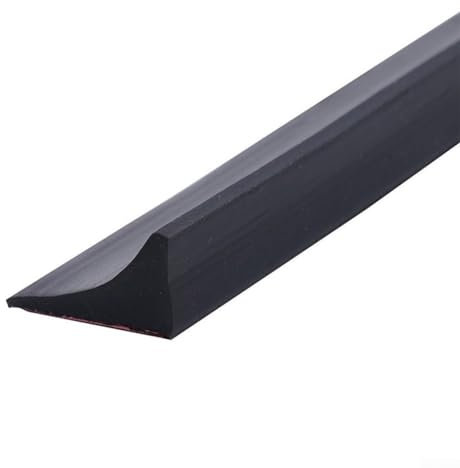 Water Barrier for Sink,Silicone Rubber Kitchen Water Splash Guard, Kitchen Water Stopper Collapsible Threshold Water Barrier Blocking Strip (black)