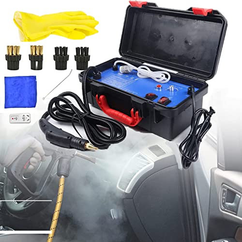 emobwdy Nettoyeur Vapeur Portatif, Nettoyeur Vapeur 5.0 Bar pour Voiture, Machine De Nettoyage Vapeur Multifonction Portable Haute TempéRature 120 ℃ - pour Sols, Comptoirs, FenêTres, Auto,Black