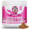 ITCH-FREE Allergy Relief Chews for Dogs – Anti-Itch Skin Supplement with Quercetin, Omega 3 & Probiotics | Seasonal Allergy Support, Hot Spots, Licking & Scratching | 120 Soft Chews