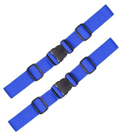 CCAIPU Verstellbarer Brustgurt Rucksack, 2 Stück Rucksackriemen Nylon Mit Schnellverschluss, Rutschfester Gurtband Für Schultasche, Strapazierfähiger Brustgurt Für Joggen Wandern Außerhalb (Blau)
