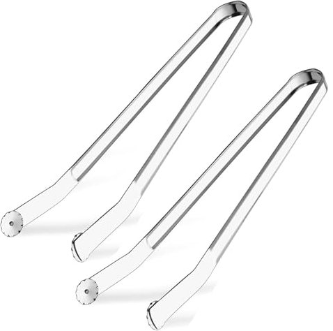 Pince Barbecue à Roulette,2 Pièce Pince a Barbecue,Ustensiles Barbecue,Pince Barbecue Longue,Pour le Tournage des Saucisses,Isolation Thermique,Pince Barbecue Roulette