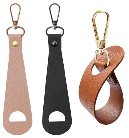 MUWINC Hands Free Hat Clip for Travel-3 Pack Durable Hat Clips for Backpack, Luggage | Secure Hat Holder Accessories (Brown, Black, Pink)