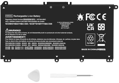 ASUNCELL HW03XL Laptop-Akku für HP 255 470 G8, HP 240 245 250 255 G9 Series, Pavilion 15-EG 15-EG0000 15-EH 15-EH0000 17-CP 17-CP0000 17Z-CP0000 17-CN 17-CN0000 Series, 11.34V/41.04Wh