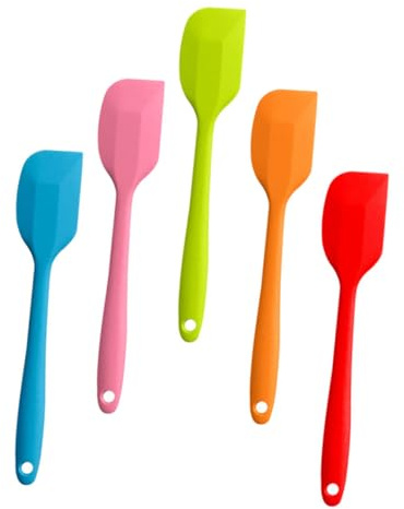 EPIGEIST 5pezzi Raschietto Per Burro Da Cucina in Silicone Spatola Per Dolci Utensile Da Cucina Raschietto Per Panna Pratico Per Impastare Burro e Dolci
