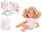 Götz 1816063 Cosy Aquini als Doktor Badepuppe - Puppe mit blonden Haaren, blauen Schlafaugen in einem 47-teiligen Set - 33 cm Mädchen-Babypuppe