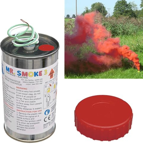 Raucherzeuger Mr. Smoke Typ 3 in Rot m. Elektrozünder