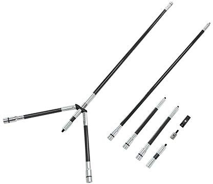 Milaem Bogenschießen Kohlenstoff Stabilisierer Stange System 30 Zoll 10 Zoll 4 Zoll Carbon Stabilisatoren Extender Balance Bar Set für Recurve und Compound Bogen