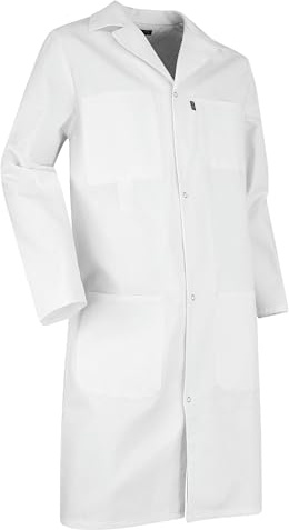 LMA WORKWEAR 1880 - Blouse de Peintre ou de Chimiste - 700744 PALETTE - Manches longues, Multipoches, Respirante, Facile à nettoyer - Idéal Peinture, Médical, Étudiants - Blanc - Taille M