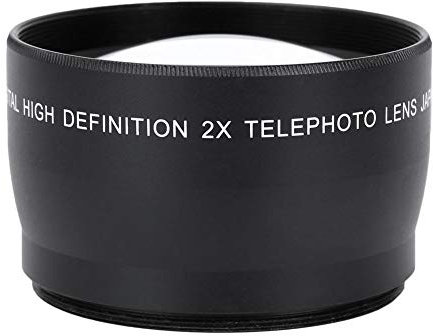 58mm 2X Magnification Universal Teleconverter Telephoto Lens with Pouch Bag for Cameras Accessory default