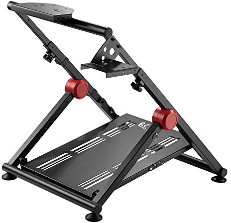 NanoRS RS155 Lenkradständer Gaming Lenkrad Ständer für Lenkrad Pedale Schalthebel bis 20kg Halterung Rennlenkrad Racing Simulator Wheel Stand Radständer Rahmen