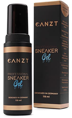 Canzt Professional Sneaker Gel - El gel limpiador de zapatos de primera calidad, con cepillo incluido, para llevar a todas partes | Limpie las zapatillas y los zapatos con eficacia y suavidad