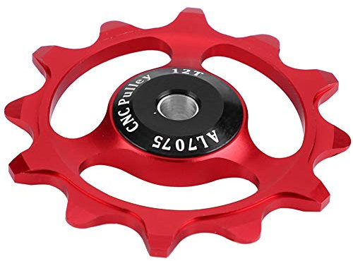 Fahrrad-Umwerfer, Stahllager-Fahrrad-Rad-Riemenscheibe für Mountain für Rennrad(rot)