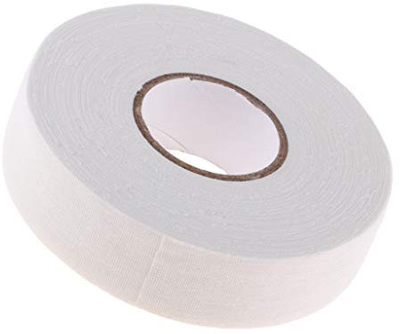 U/ D 22 Yards Hockeyschläger-Tape aus Baumwolle für Schläger, Lacrosse, Hockeyschläger, Kletterer, Badminton, Tennis (weiß)
