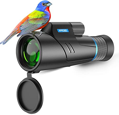 APEXEL 10-20X50 Optischer Zoom Monocular Telescope,HD Monokulare Fernrohr Erwachsene, BAK4/FMC Wasserdicht Leichtes Teleskop mit Nachtsicht für Wandern Vogelbeobachtung Camping Wildtiere