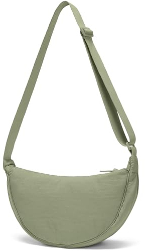 YIKOEE Crescent Bag - Borsa a tracolla piccola a forma di mezzaluna per donne e uomini