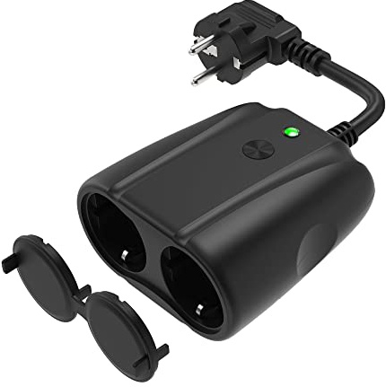 Lupus - 2 Kanal Outdoorsteckdose, ZigBee 3.0, wetterfest, Amazon Echo komp., drahtlos per Funk