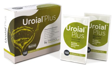 S&R Farmaceutici | Uroial PLUS - Triplice Azione per il Controllo delle Infezioni Urinarie, integratore alimentare anche in caso di Cistite, 14 bustine da 3 g