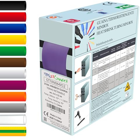 MarketConnect® Gaine Thermorétractable Ø 16 mm, L 5mt • VIOLET • MINIBOX 2:1 STANDARD