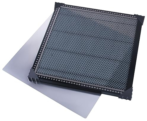 CNCYEAH Table de travail en forme de nid d'abeille, laser Honeycomb - Plan de travail en nid d'abeille - 500 x 500 x 22 mm - Compatible avec différentes machines à graver