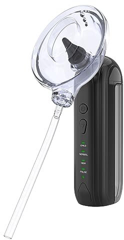Nettoyeur D'oreille Électrique, Outil De Nettoyage D'oreille Étanche IPX7 Avec 4 Réglages De Pression Et Embouts D'irrigation Réutilisables, Système De Rinçage D'irrigation D'oreille Pour Adultes