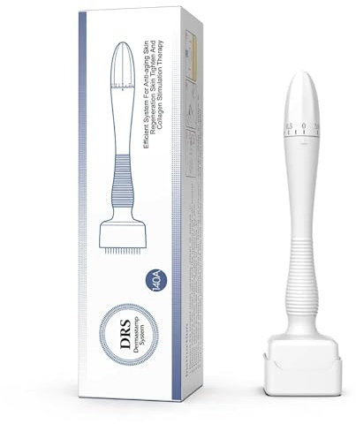 Justerbar Mikronål, Derma Stamp Justerbar 0,25 mm ~ 3,0 mm Mikroneedling | 140 Titannålar Justerbar Mikronål Hudstämpel Ansikts Bärbar Manuell Mikronål Hem Skönhetsverktyg För Hår Ansikte Kropp