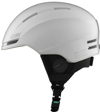 CRNK Skadi Bluetooth-Skihelm – Skihelm für Herren – Skihelm – Skihelm – Snowboard-Helm – Herren-Skihelm – Bluetooth – Skihelm weiß – Noise Cancelling