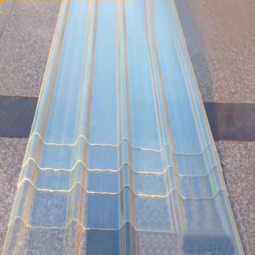 Clear Roof Sheet,2mm Corrugated Roofing Sheets,3/4/5/7/11/13/16 Pcs,Insulating Roofing Cladding Panel,Sun Roofing Tiles Fiberglass Daylighting Panels,Rainproof Carport (0.9x1.2m/35x47in,4 pcs)