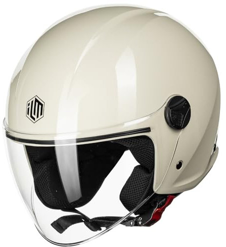 ILM Motorradhelm Retro Herren Damen Jethelm ECE2206 Modell WT506,Beige,M