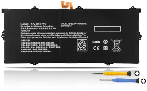 K KYUER AA-PBAN2HE BA43-00399A Laptop Battery for Samsung Galaxy Book Go 340XLA NP340XLA, Book Go 5G 545XLA NP545XLA,Book Go LTE 345XLA NP345XLA NP345XLAA,Chromebook Go 14 14 340XDA XE340XDA Notebook