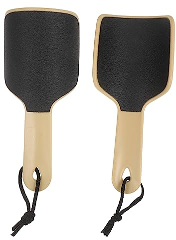 CANIGHT 2stücke Doppelseitige Fußfeilen Entferner Für Pediküre Ergonomischer Griff Effektive Hornhautentfernung Für Fußpflege Und Exfoliation Leicht Und Tragbar
