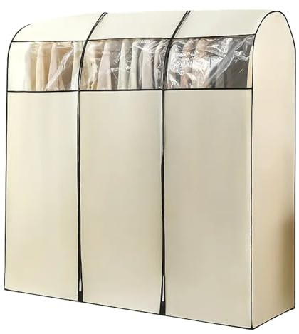 JSFYJZYZ Fundas Ropa Armario Extra Ancha para Perchero de Suelo, Fundas Ropa Burro Ropa Funda Fácil Instalación(80x50x150cm/31x19x59in)
