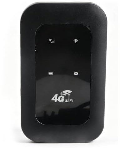 LICAEVEY Tragbarer 4G-5G-WLAN-Hotspot, 300 Mbit/s Hochgeschwindigkeits-Mobilrouter mit SIM-Kartensteckplatz und LED-Anzeige, 10-Stunden für Unterwegs, Unterstützt 10 Geräte, für