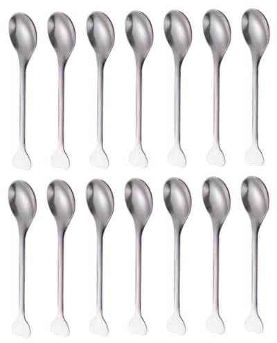 BESTYASH 24pezzi Cucchiaio Da Caffè in Acciaio Inossidabile Cucchiaio Da Dessert Forma Di Cuore Cucchiaio Per Mescolare Dolci e Bevande Portatile e Resistente